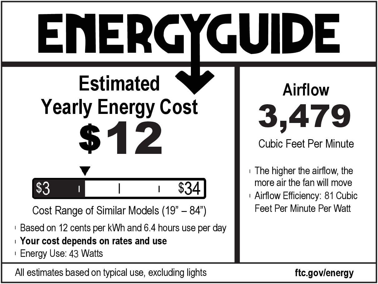 Hunter Fan 52 inch Contemporary Ceiling Fan in Matte Black with LED Light and Remote Control (Renewed)