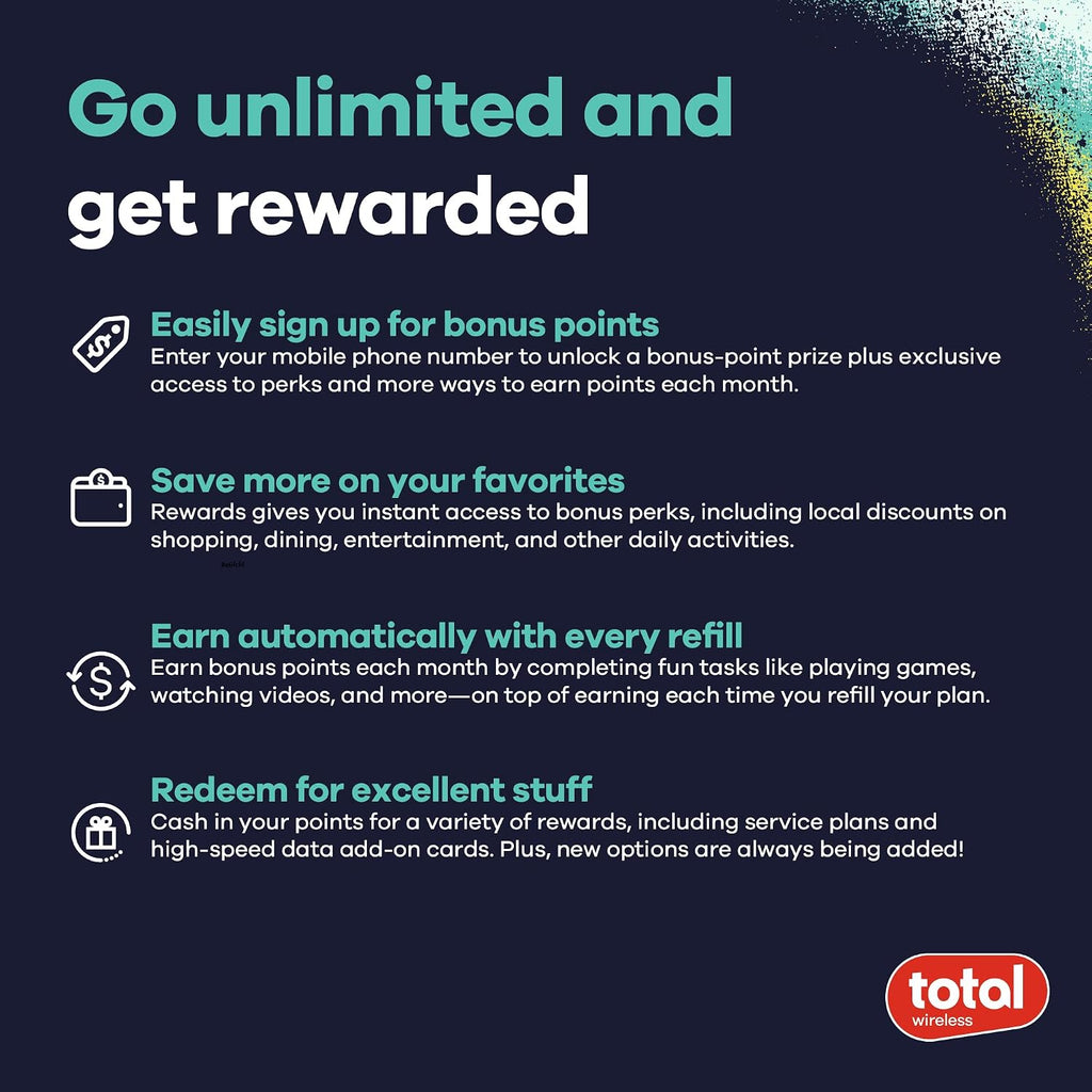 total wireless Samsung A15 5G Locked Prepaid Smartphone, 64GB, Black - Includes $55 Unlimited Talk, Text, & Data 30-Day Plan Upon Activation