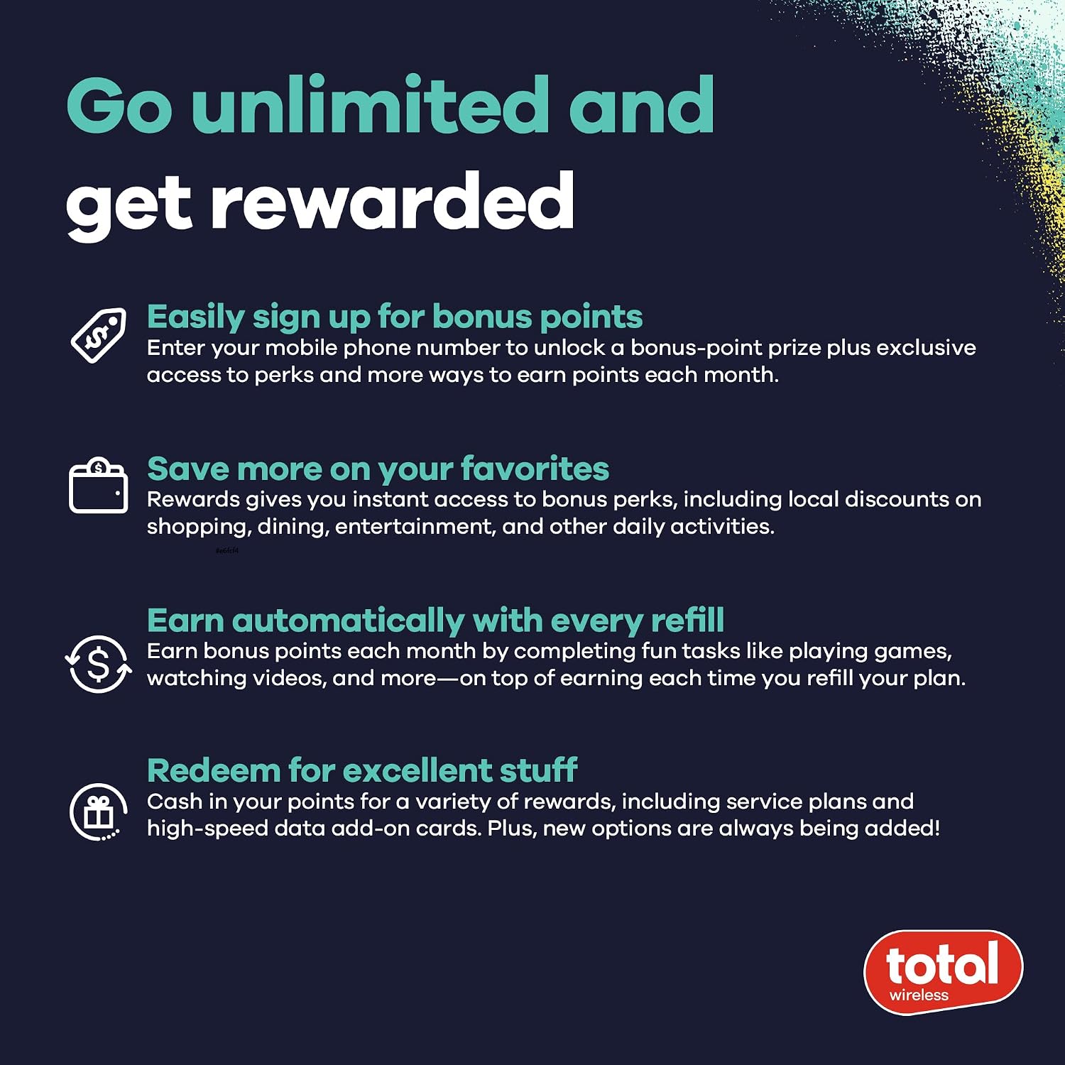 total wireless Samsung A15 5G Locked Prepaid Smartphone, 64GB, Black - Includes $55 Unlimited Talk, Text, & Data 30-Day Plan Upon Activation