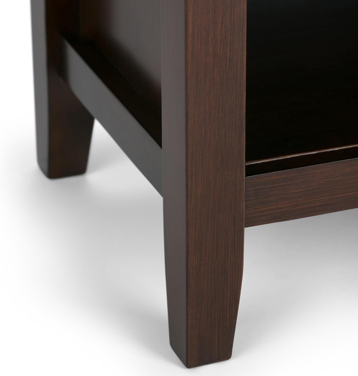 SIMPLIHOME Artisan Solid Wood 24 inch Wide Transitional-Style Bedside Nightstand Tables in Russet Brown for the Living Room and Bedroom (Set of 2)