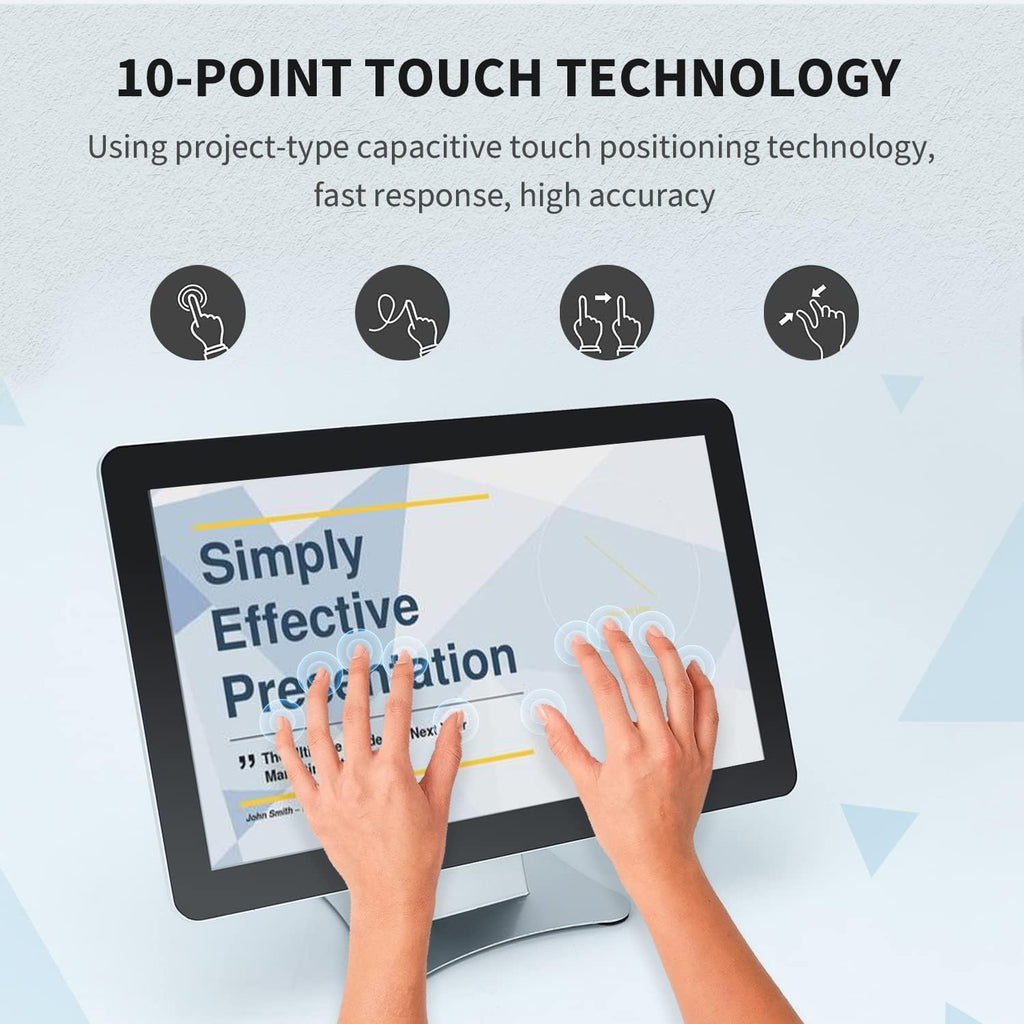 17.3 inch Android 11 Touchscreen Monitor Tablet, 16:9 FHD 1080P, WiFi & BT, Built-in Speakers,RK3568 4GB RAM & 32GB ROM, Smart Board for Classroom, Meeting & Game
