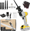 20V Brushless Cordless Reciprocating Saw Powerful Motor Long Lasting Batteries Ideal for Wood Metal PVC Cutting LED Working Light