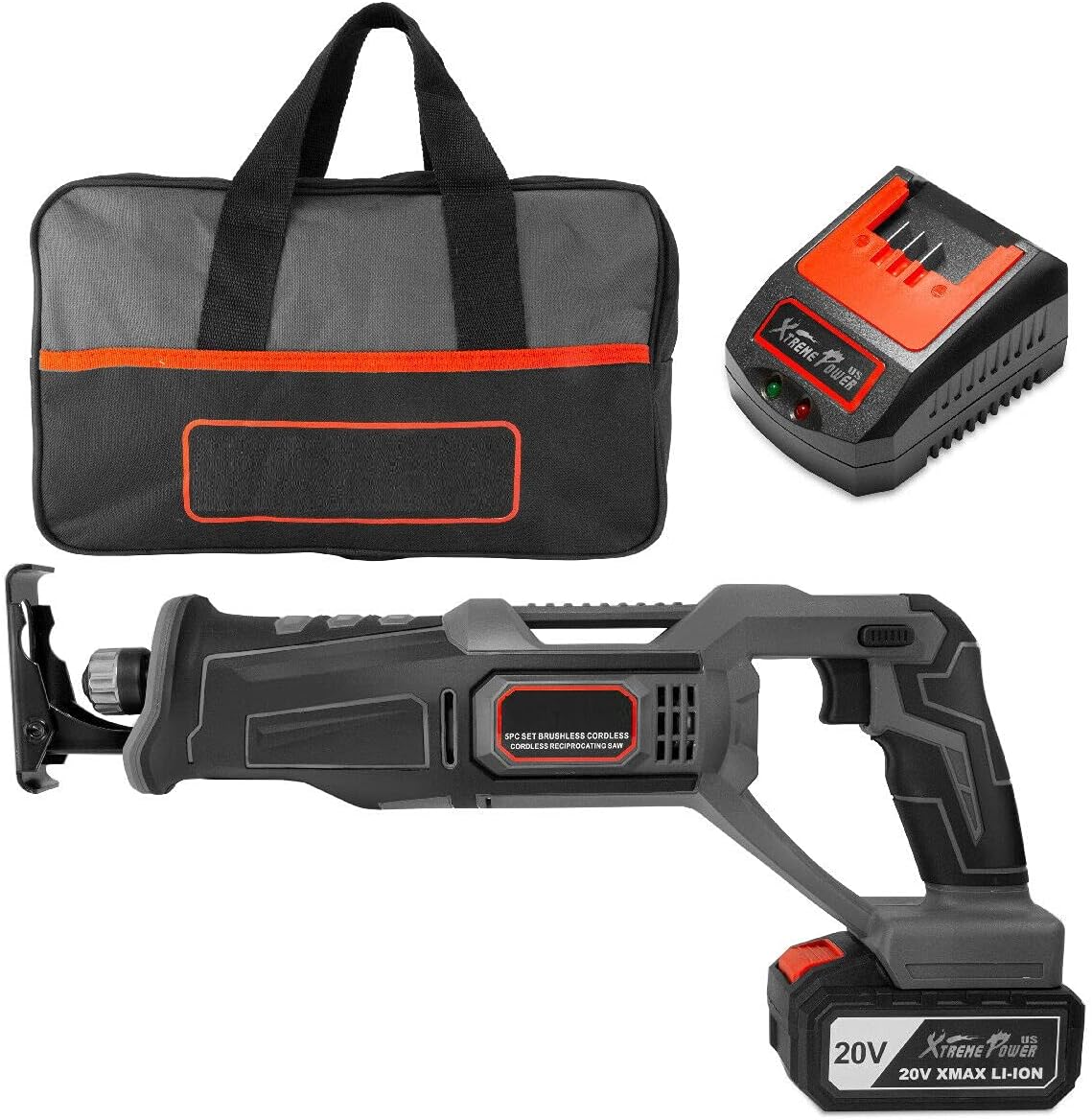 Cordless Electric Reciprocating Saw Jigsaw Battery 20-Volt Max 4.0Ah Li-Ion New,Jikkolumlukka
