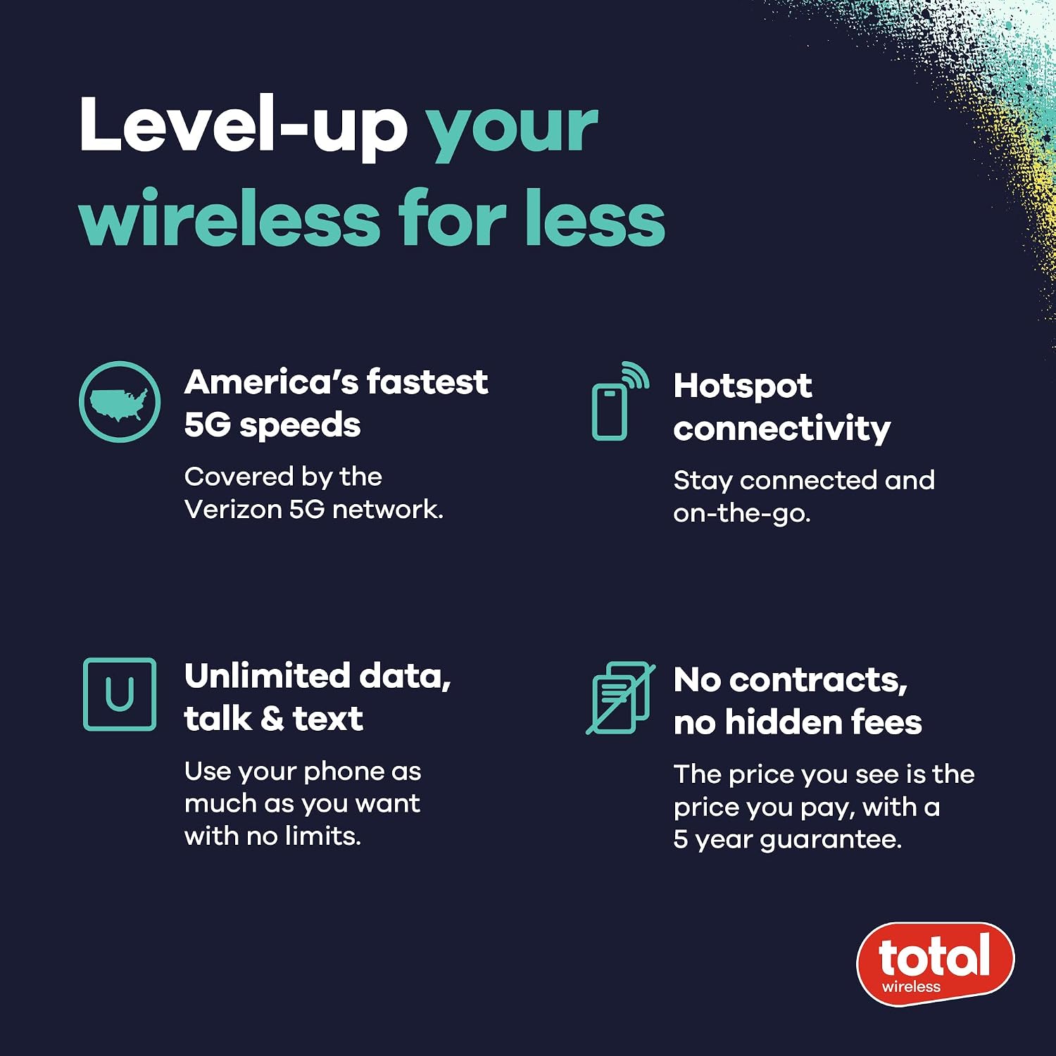 total wireless Samsung A15 5G Locked Prepaid Smartphone, 64GB, Black - Includes $55 Unlimited Talk, Text, & Data 30-Day Plan Upon Activation