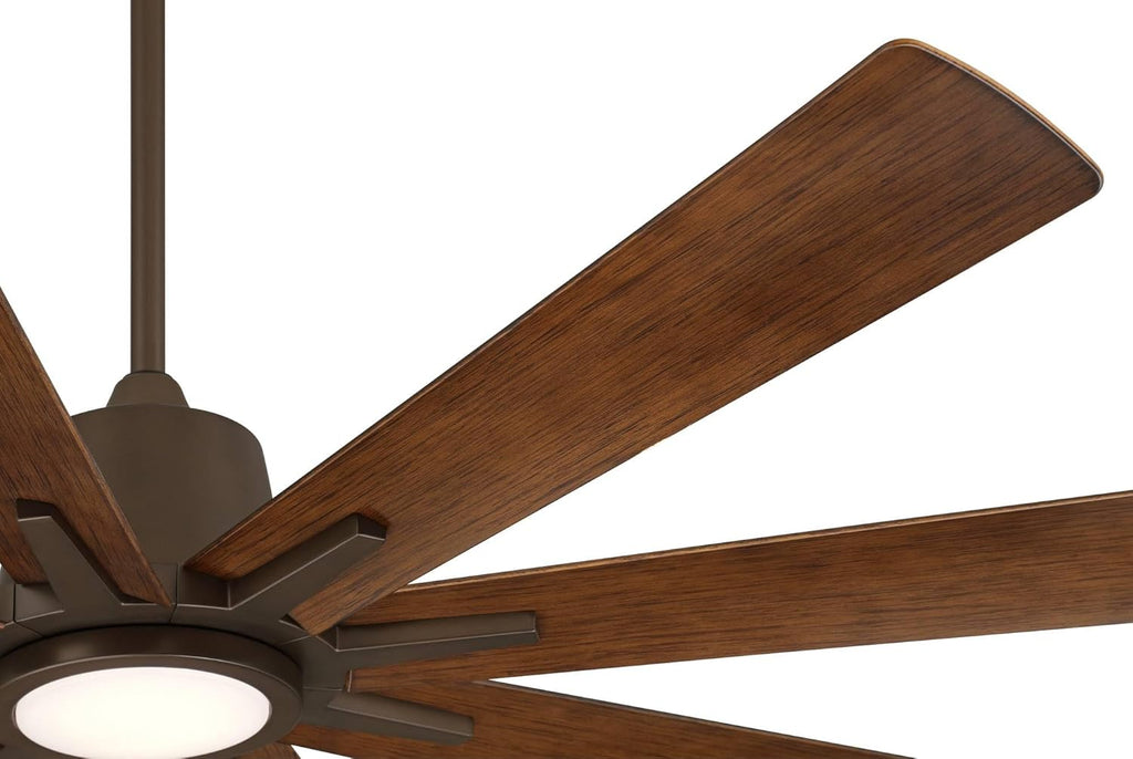 Casa Vieja 54' Inspirit Bronze LED Damp Remote Ceiling Fan