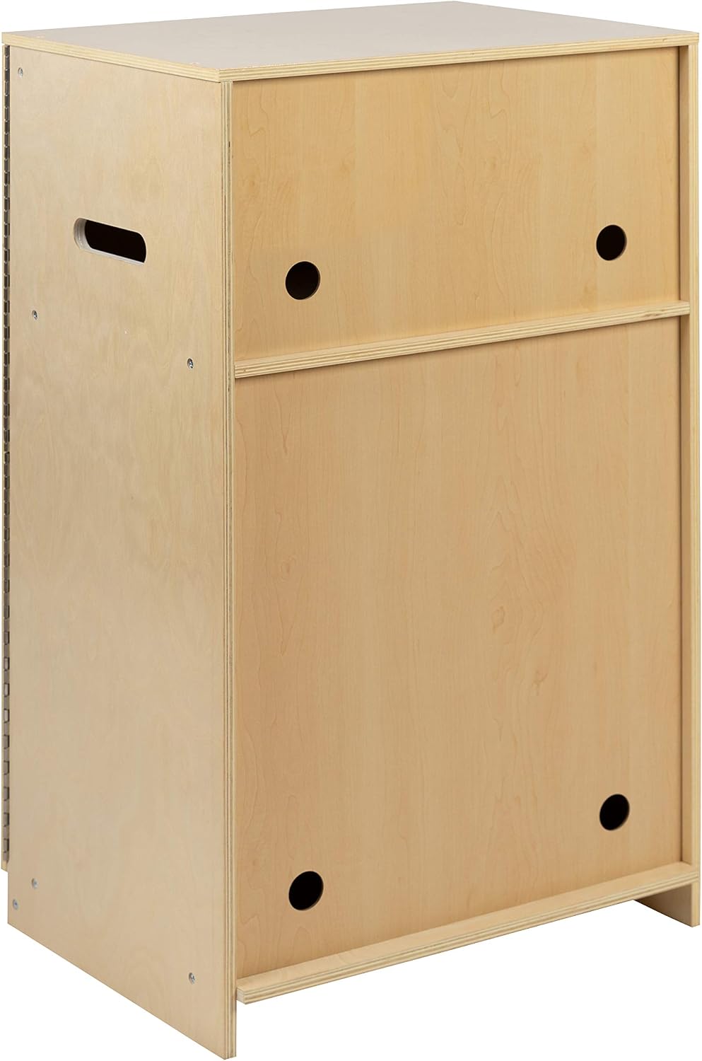 Flash Furniture Hercules Children's Wooden Kitchen Refrigerator for Commercial or Home Use - Safe, Kid Friendly Design, Natural