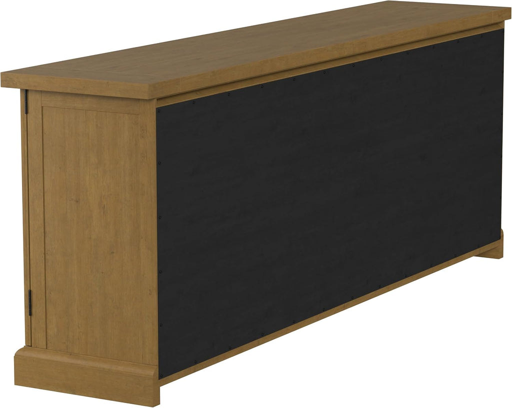 Coaster Home Furnishings - Florence - 4-Doors Solid Wood Buffet Storage Cabinet - Sideboard with Drawers - Dining Room & Kitchen Storage - Rustic Honey - 180205