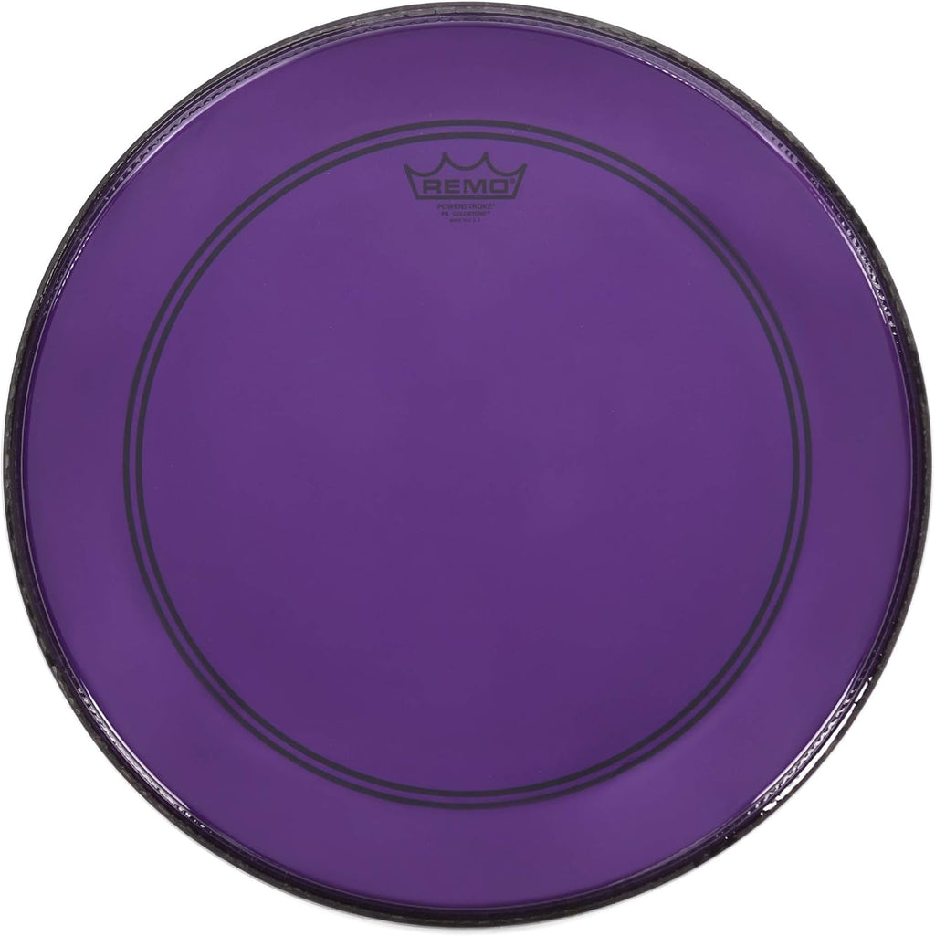 Remo Powerstroke P3 Colortone Purple Bass Drumhead, 24'