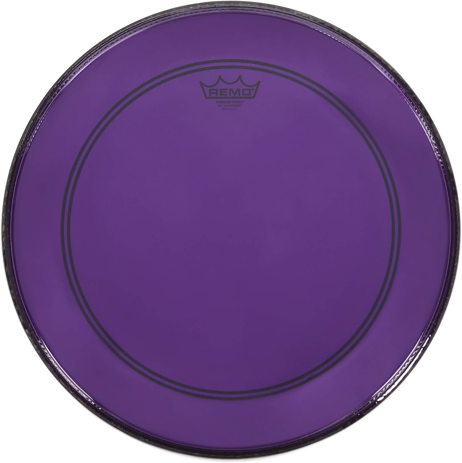 Remo Powerstroke P3 Colortone Purple Bass Drumhead, 24'