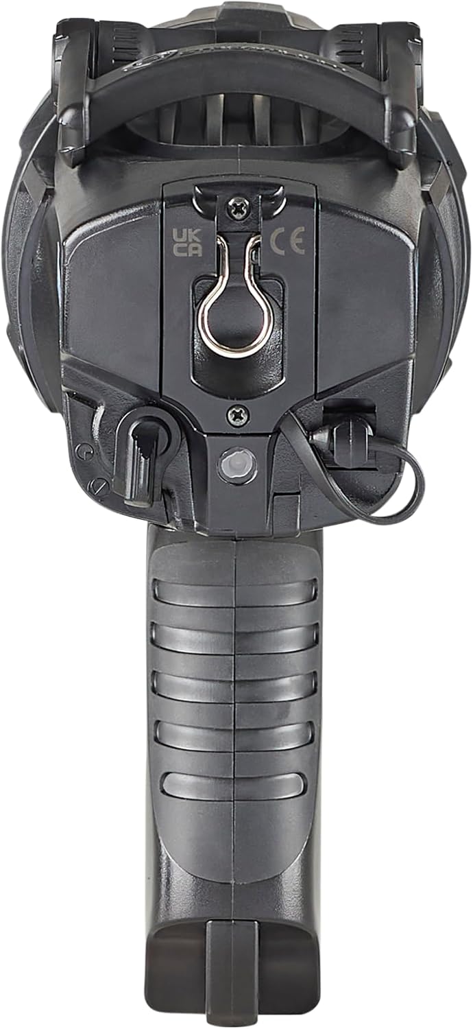 Streamlight 44911 WayPoint 400 Rechargeable 1400-Lumen Long Range Pistol-Grip Spotlight with 120V AC Charger and Polymer Holder/Mount, Black
