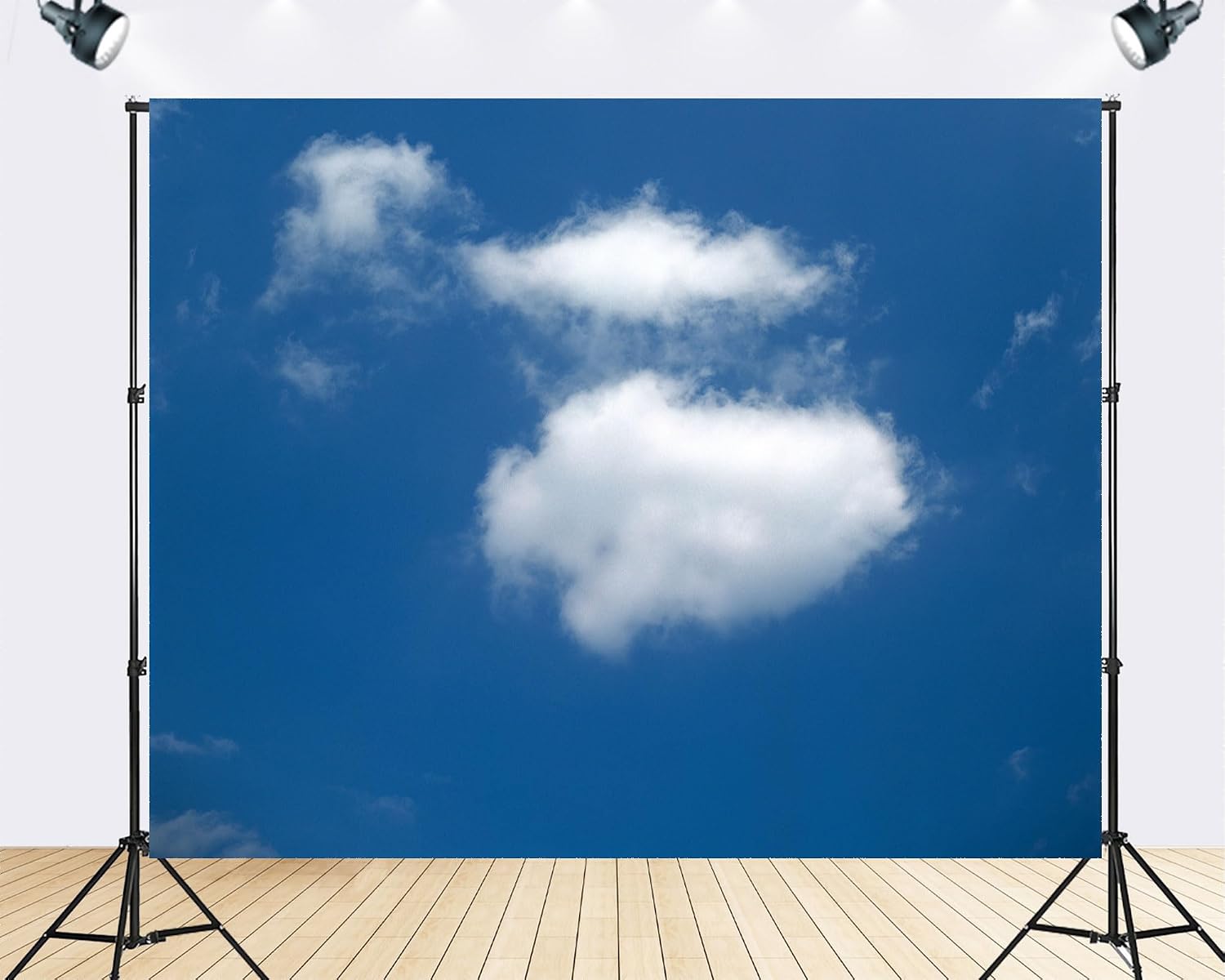 Trykid 20x10ft Blue Sky White Clouds Backdrop Natural Scenery Theme Clear Sky Clouds Photography Background Newborn Christening Wedding Birthday Party Decoration Photo Prop Fabric