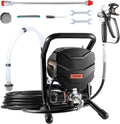 VEVOR Stand Airless Paint Sprayer, 650W High Efficiency Airless Sprayer, 3000PSI Electric Paint Sprayer Machine Extension Rod and Cleaning Kits for Interior and Exterior Furniture/Fence/Home/House