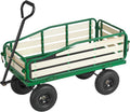 VEVOR Pull Along Kids Wagon, Rolling Toy Cargo Wagons for Kids, Outdoor Children Stroller Wagon for Beach Gardening Camping Essentials with Removable Sides