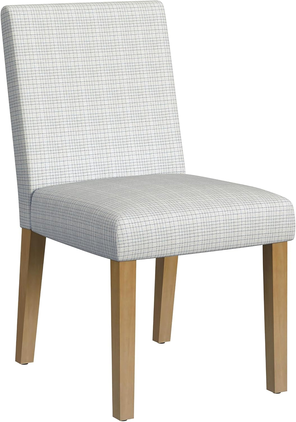 HomePop Classic Parsons Dining Chair - Cream Mini Grid Pattern (Single Pack)