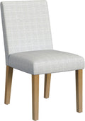 HomePop Classic Parsons Dining Chair - Cream Mini Grid Pattern (Single Pack)