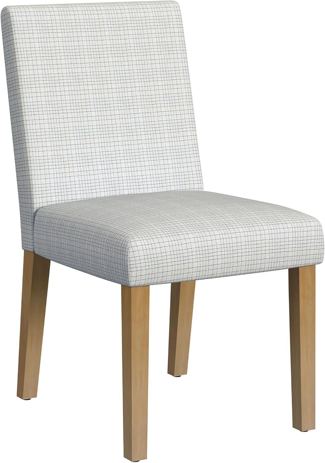 HomePop Classic Parsons Dining Chair - Cream Mini Grid Pattern (Single Pack)