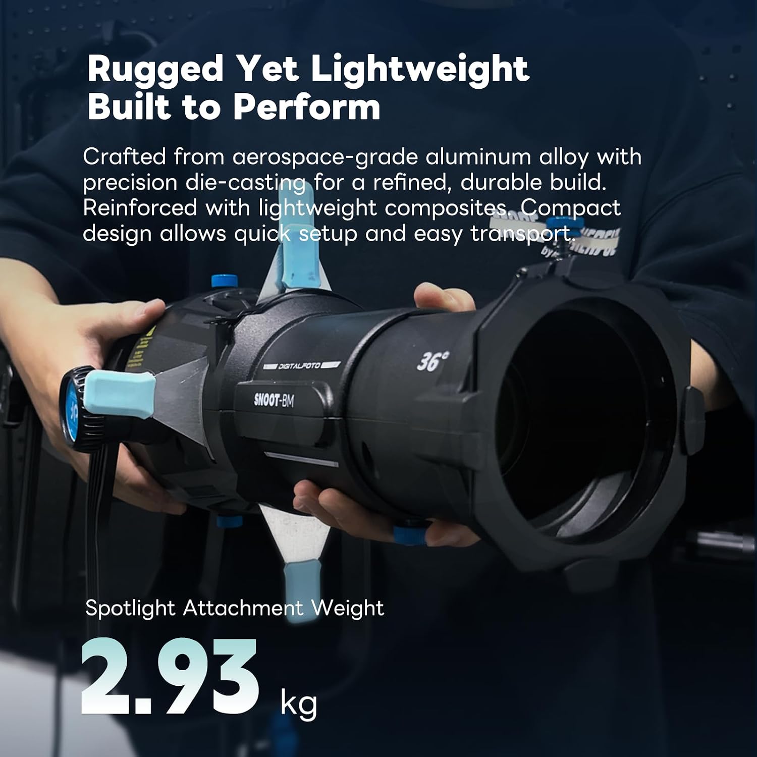 Bowens Mount Optical Snoot Photography,Spotlight Snoot Gobos kit for Monolight,Compatible with Aputure Amaran 100X/D 200D/X,150/300c,600x Pro,Godox SL60 Continuous Light etc