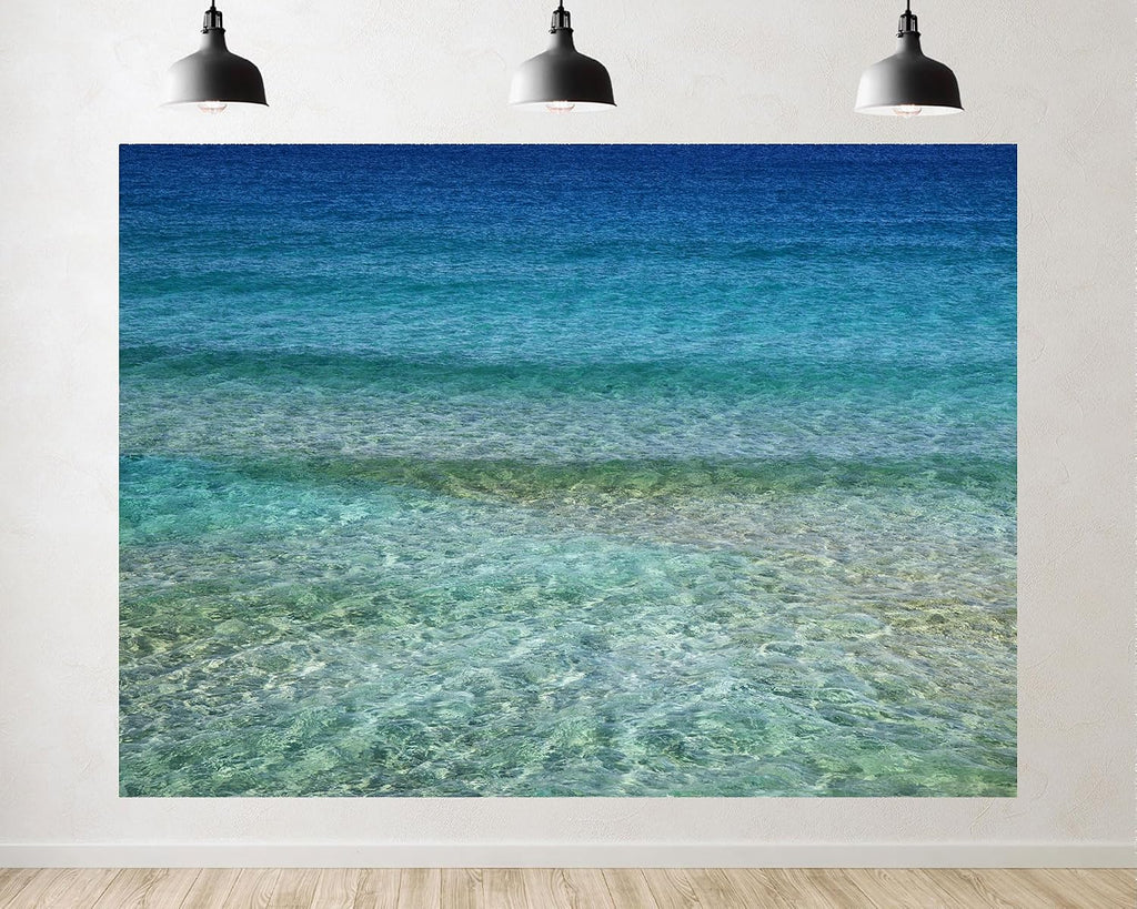 Trykid 20x10ft Clear Ocean Transparent Water Backdrop Pristine Coastal Sea Scenery Photography Background Underwater Nature Shoot Tapestry Party Decoration Photo Studio Prop Fabric