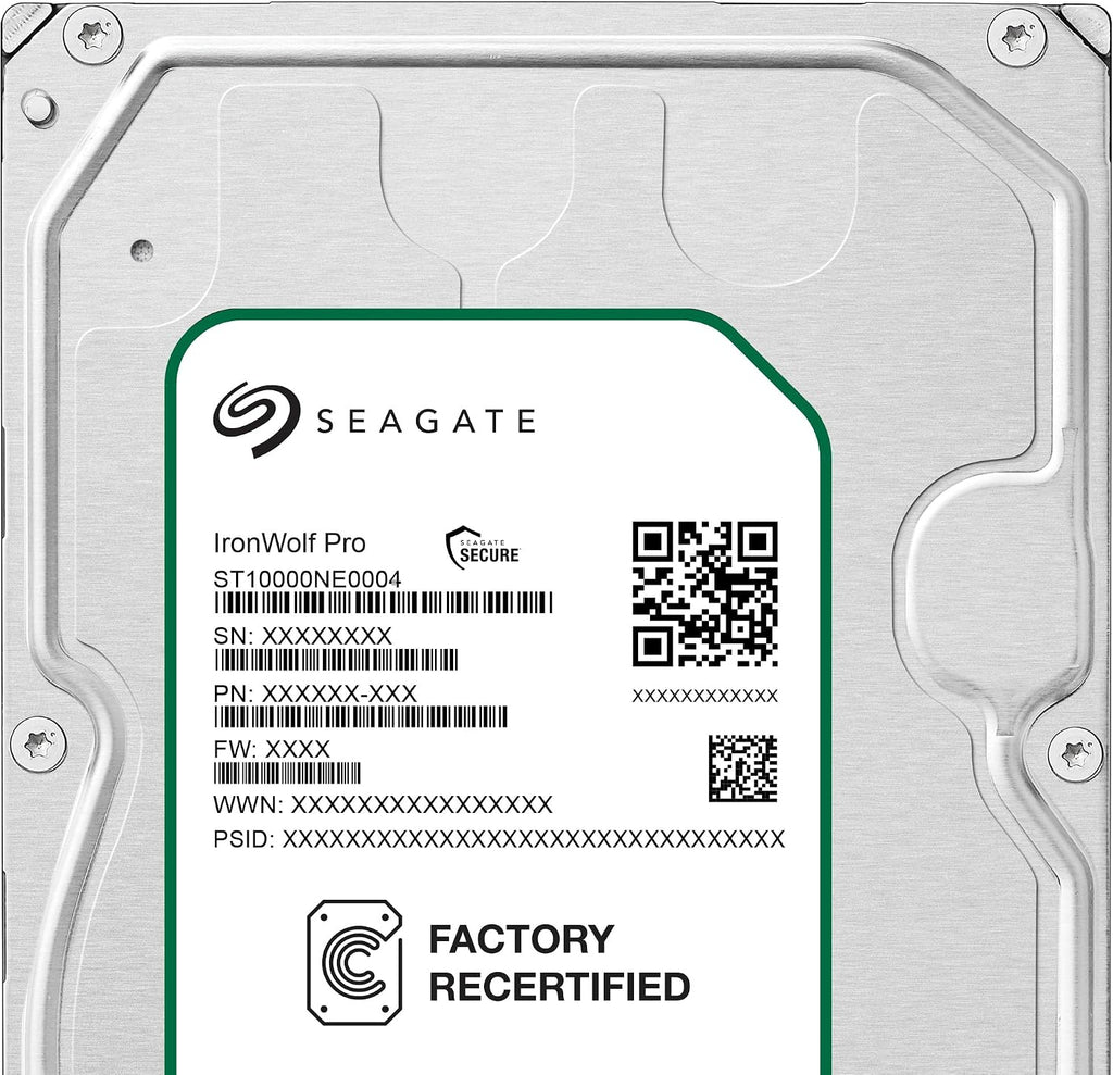 Seagate IronWolf Pro 10Tb NAS Internal Hard Drive HDD – 3.5 Inch Sata 6GB/S 7200 RPM 256MB Cache for Raid Network Attached Storage, Data Recovery Rescue Service (ST10000NE0004)