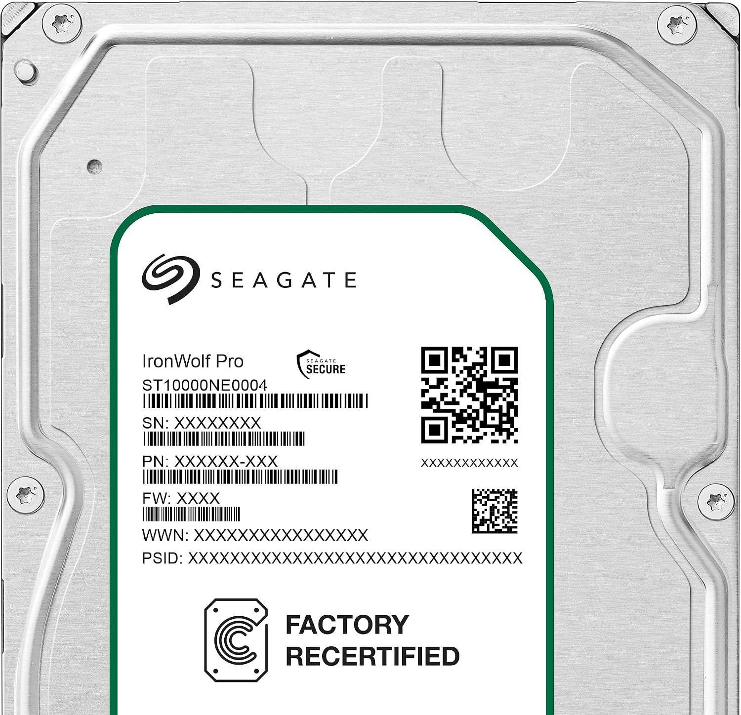Seagate IronWolf Pro 10Tb NAS Internal Hard Drive HDD – 3.5 Inch Sata 6GB/S 7200 RPM 256MB Cache for Raid Network Attached Storage, Data Recovery Rescue Service (ST10000NE0004)