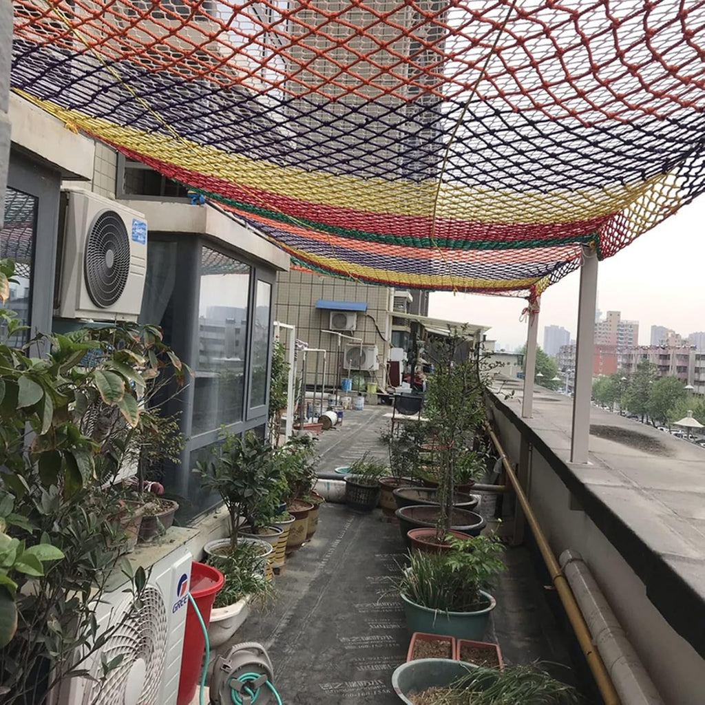 Climbing Net for Outdoor, Children Nylon Protective Net for Indoor Playground Swingset Garden, Balcony and Stairway Safety Net for Kids and Toy, 62 Sizes (Size : 2x6m(6.56'x19.69'))