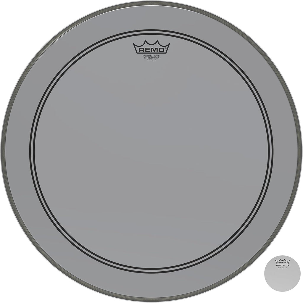 Remo Powerstroke P3 Colortone Purple Bass Drumhead, 24'