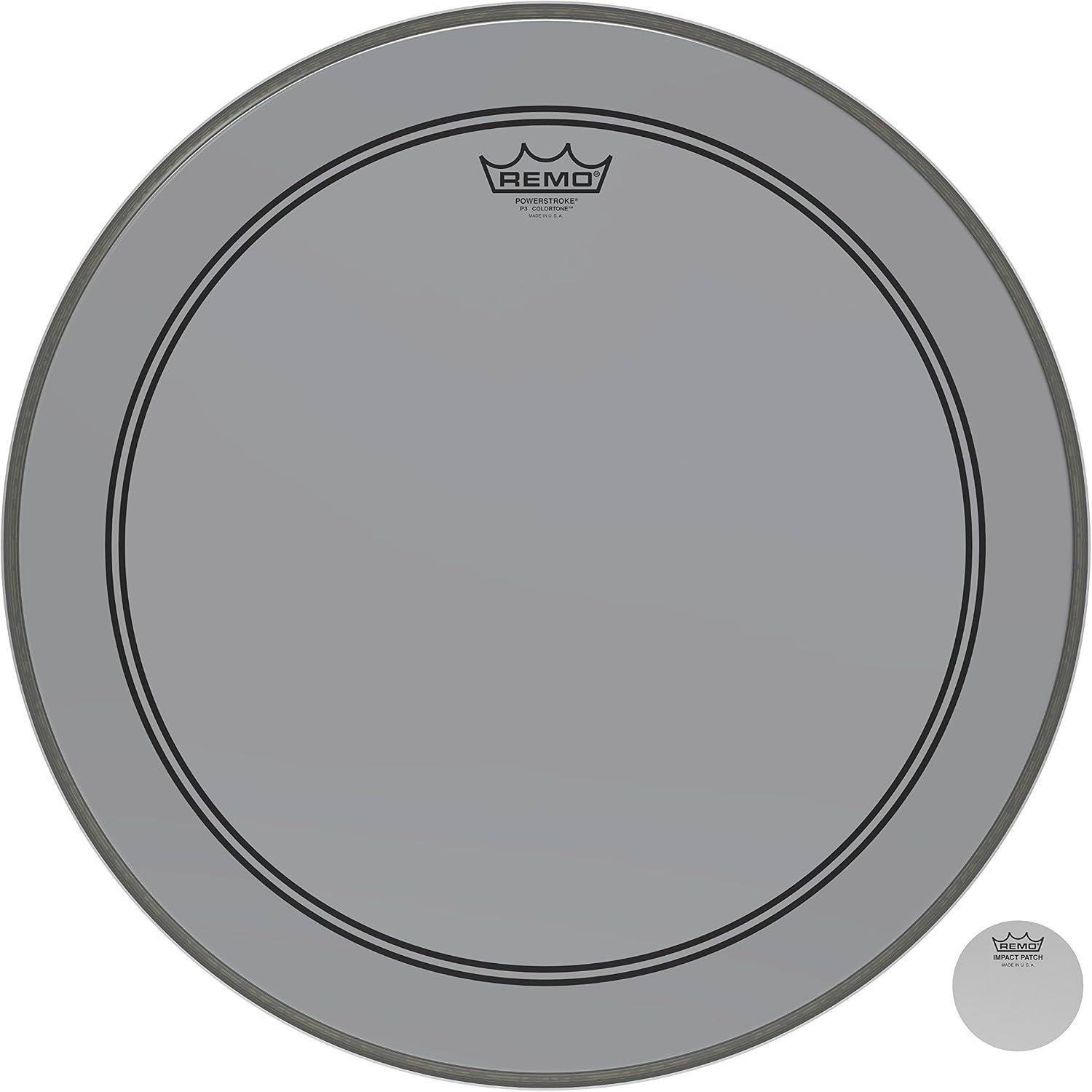Remo Powerstroke P3 Colortone Purple Bass Drumhead, 24'