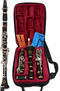 Herche Clarinet Bb Superior X5 - Upgraded - Educator Approved - Intermediate - ABS Resin - Silver-Plated Nickel-Silver Keys - Free Service Plan