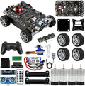 Yahboom STM32 Smart Car with Multifunctional Development 2in1 STM32F103ZET6 DIY Programming Electronics Project Ranging, Following, Line Patrol (Ultimate Kit)