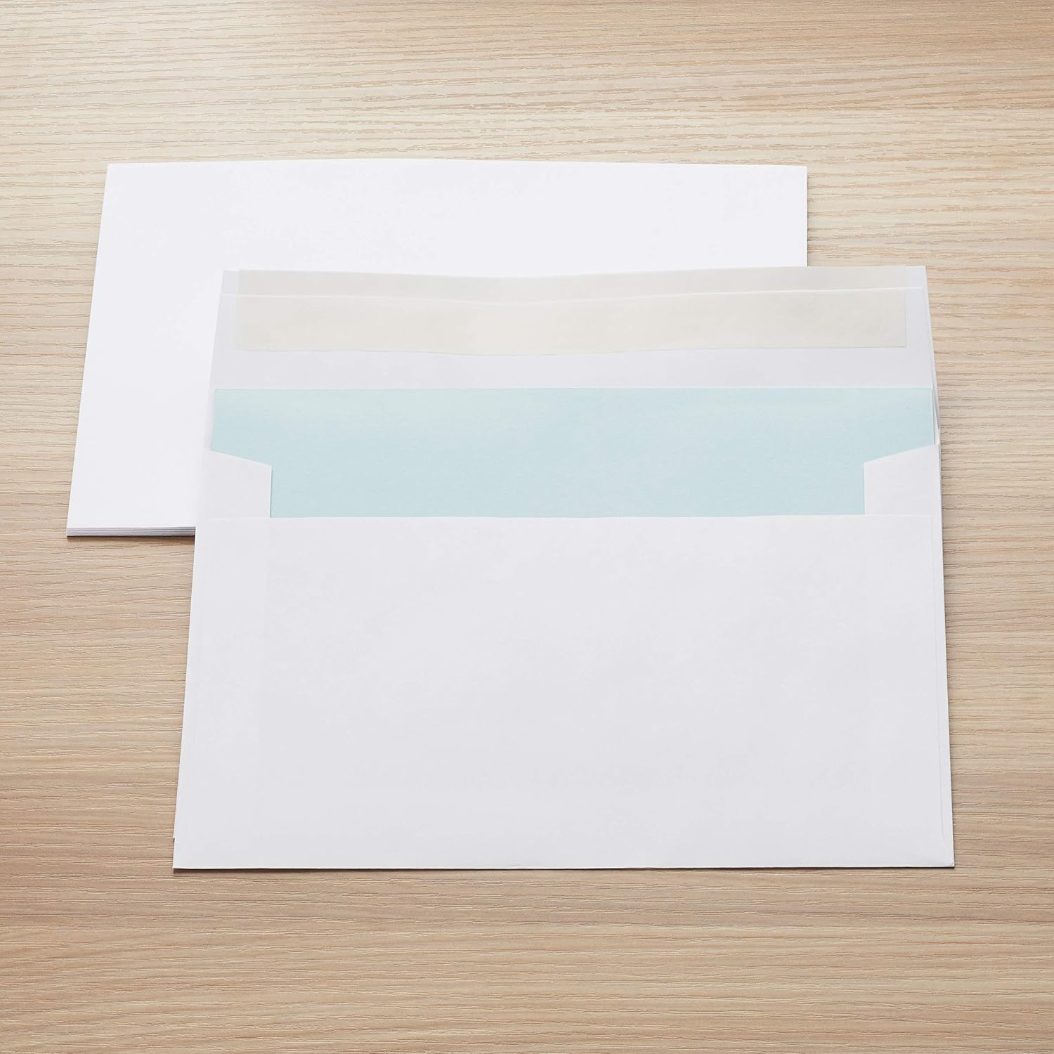 Amazon Basics A9 Blank Invitation Mailing Envelopes,Peel & Seal,No Licking,5-3/4 x 8-3/4 Inches,White,(Pack of 1000)