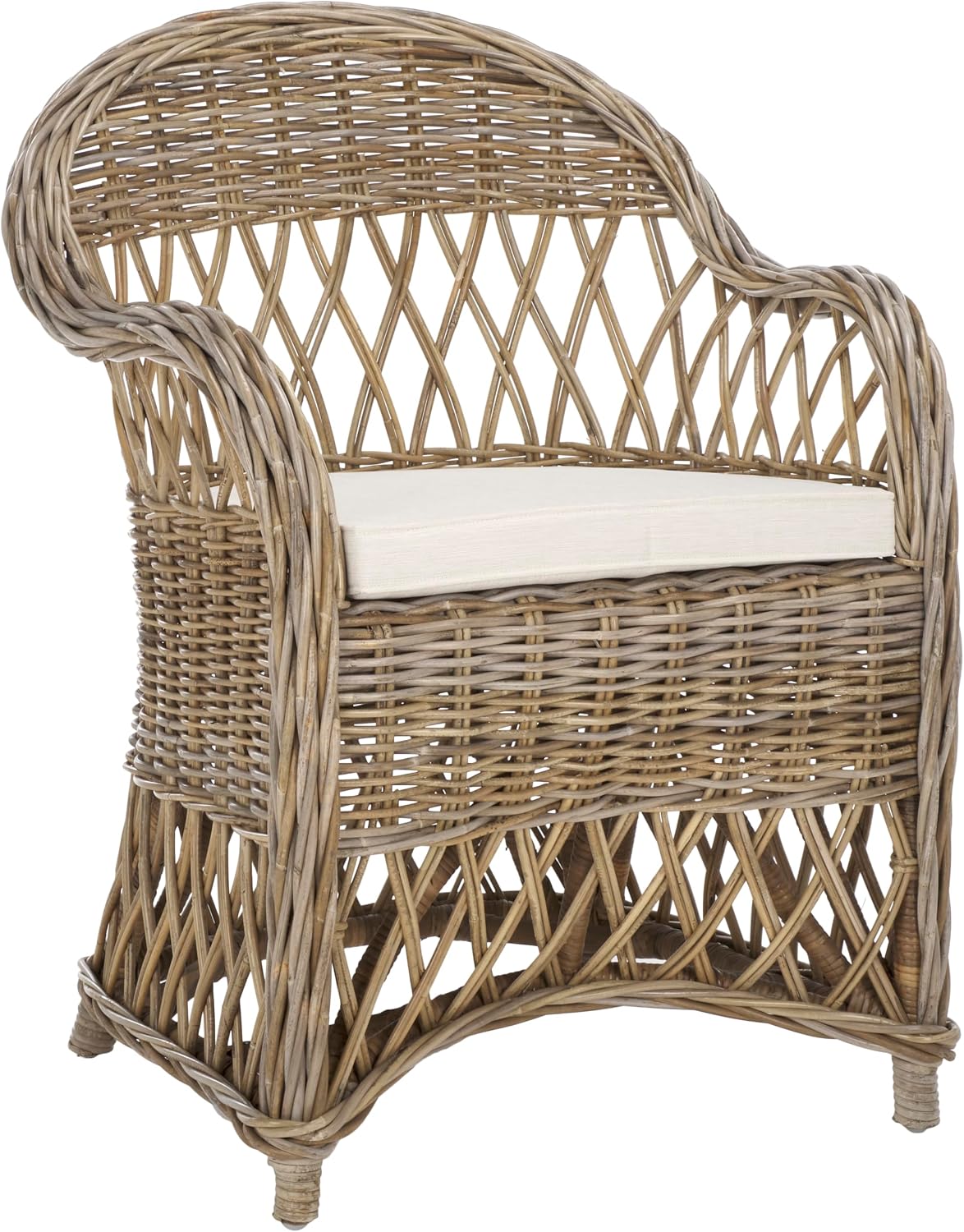 Safavieh Home Collection Inez Natural Wicker Club Chair