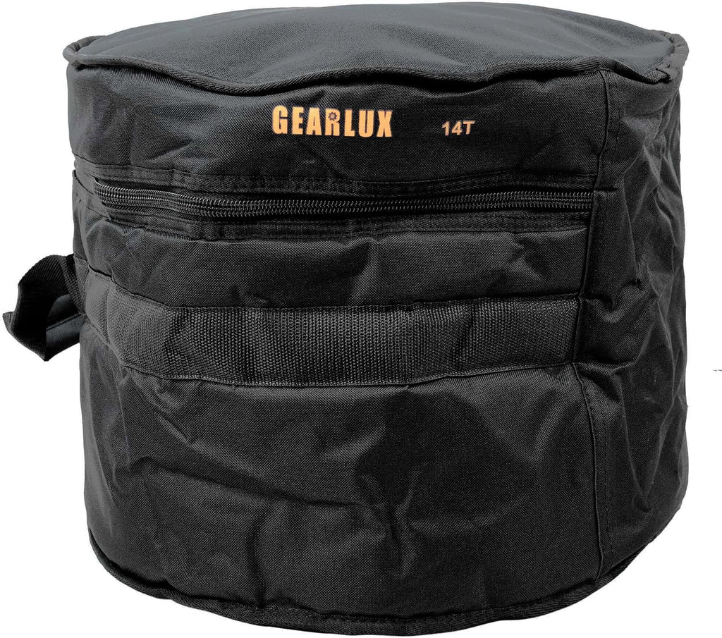 Gearlux 5-Piece Drum Bag Set with 10mm Padding for 10' Tom, 12' Tom, 14' Tom, 14' Snare, and 22' Bass Drum