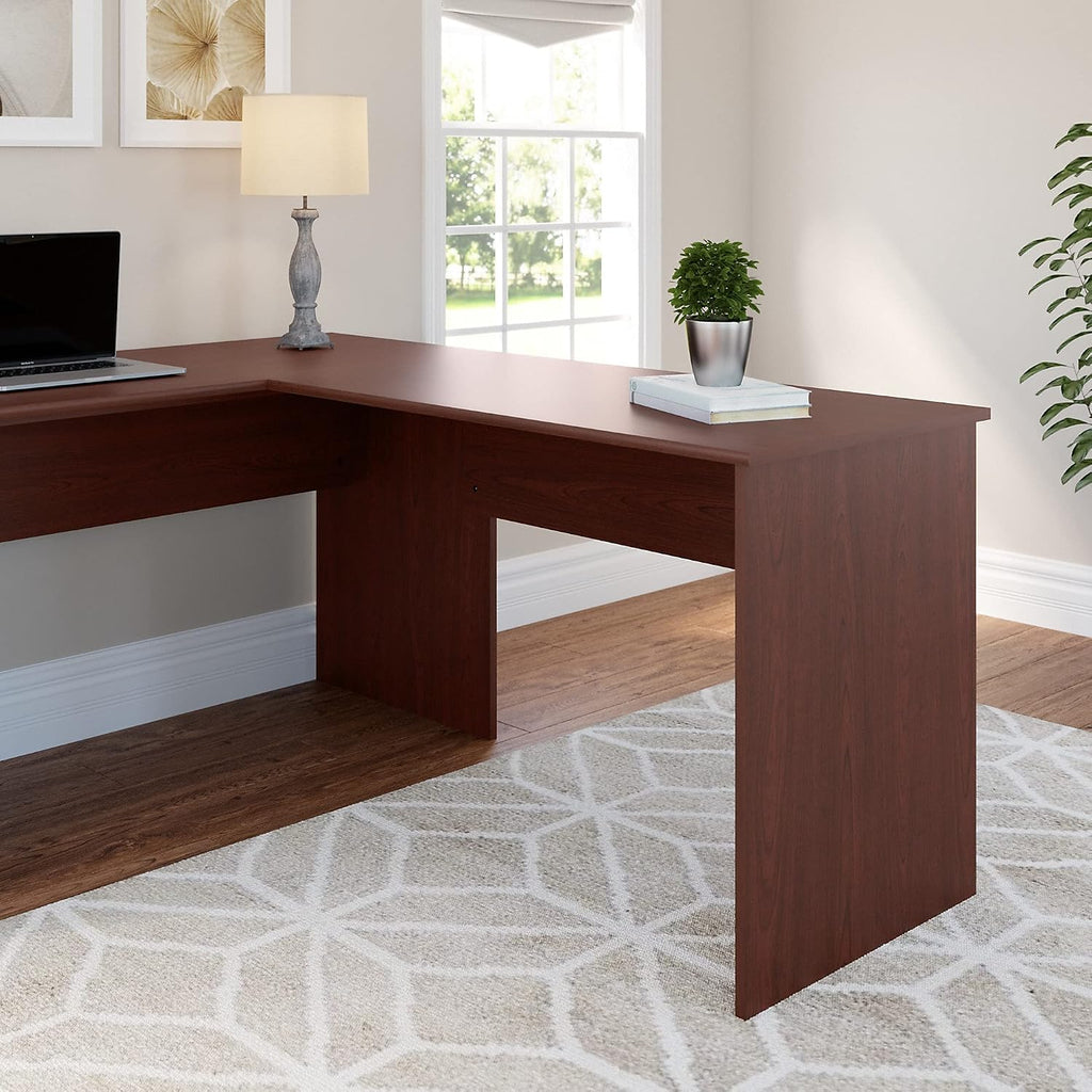 Bush Furniture Cabot 42W Shell Desk Return in Harvest Cherry