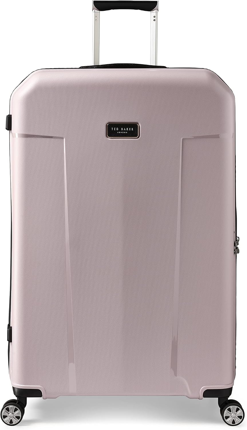 Ted Baker Flying Colours Hardside Trolley Collection, Blush Pink, L, Luggage