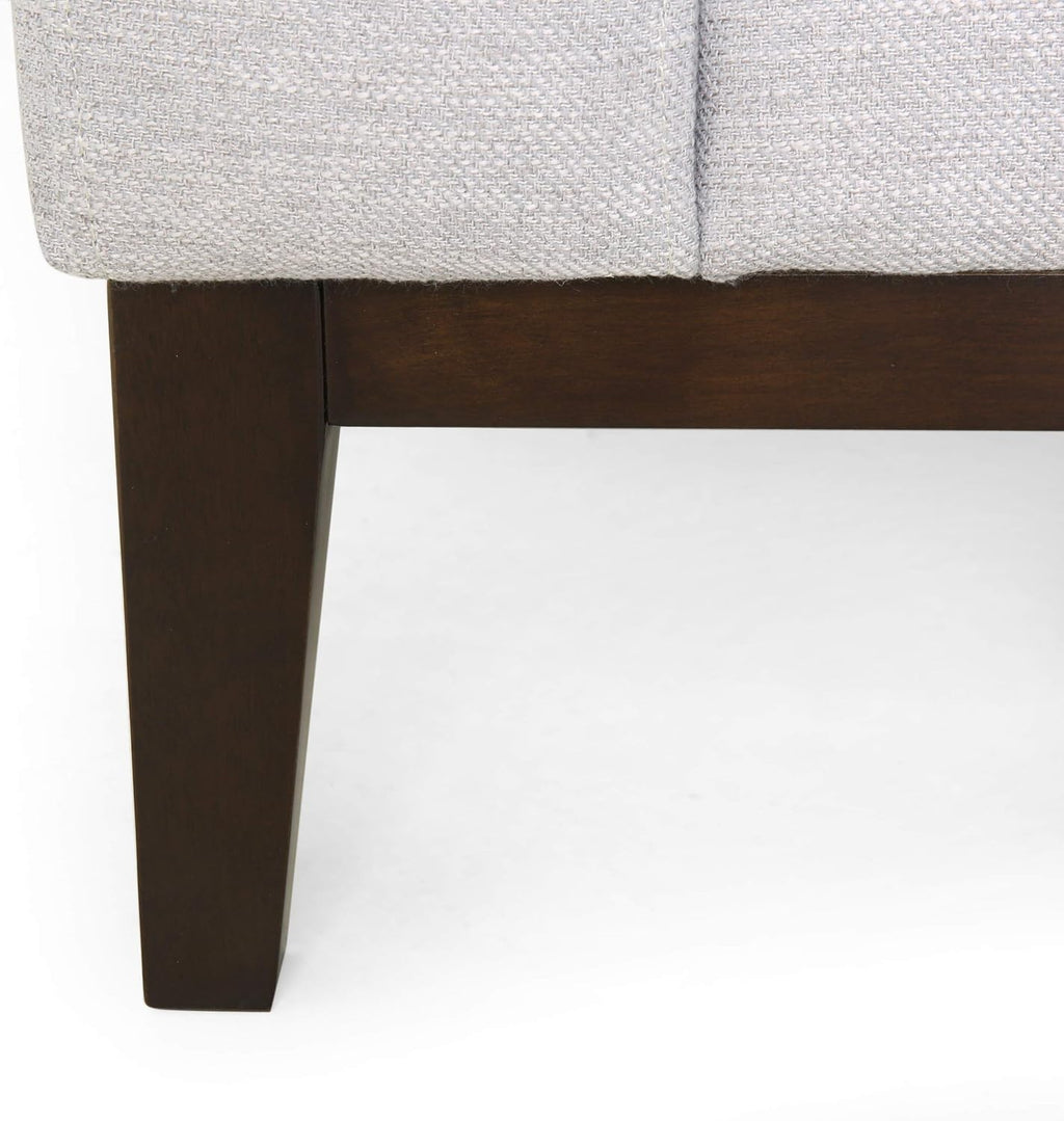 Christopher Knight Home Elliston Sofas, Light Grey + Dark Walnut