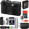Fujifilm X Half Digital Camera (Black) Bundle with Extra Battery + Peak Design Strap + Camera Pouch + More Advanced Accessories