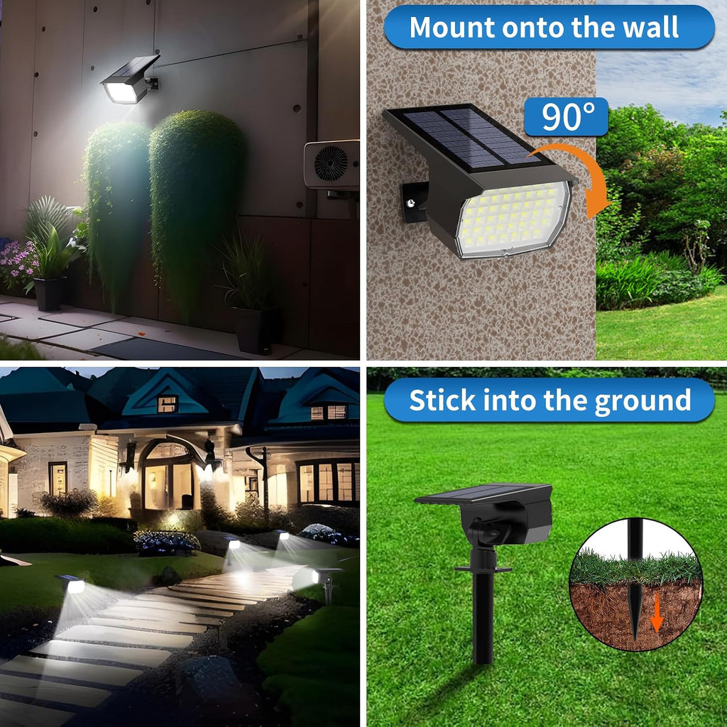 Bundle of Tadyreal 46 LED Solar Spot Lights Outdoor Cool White10 Pack + Warm White 10 Pack
