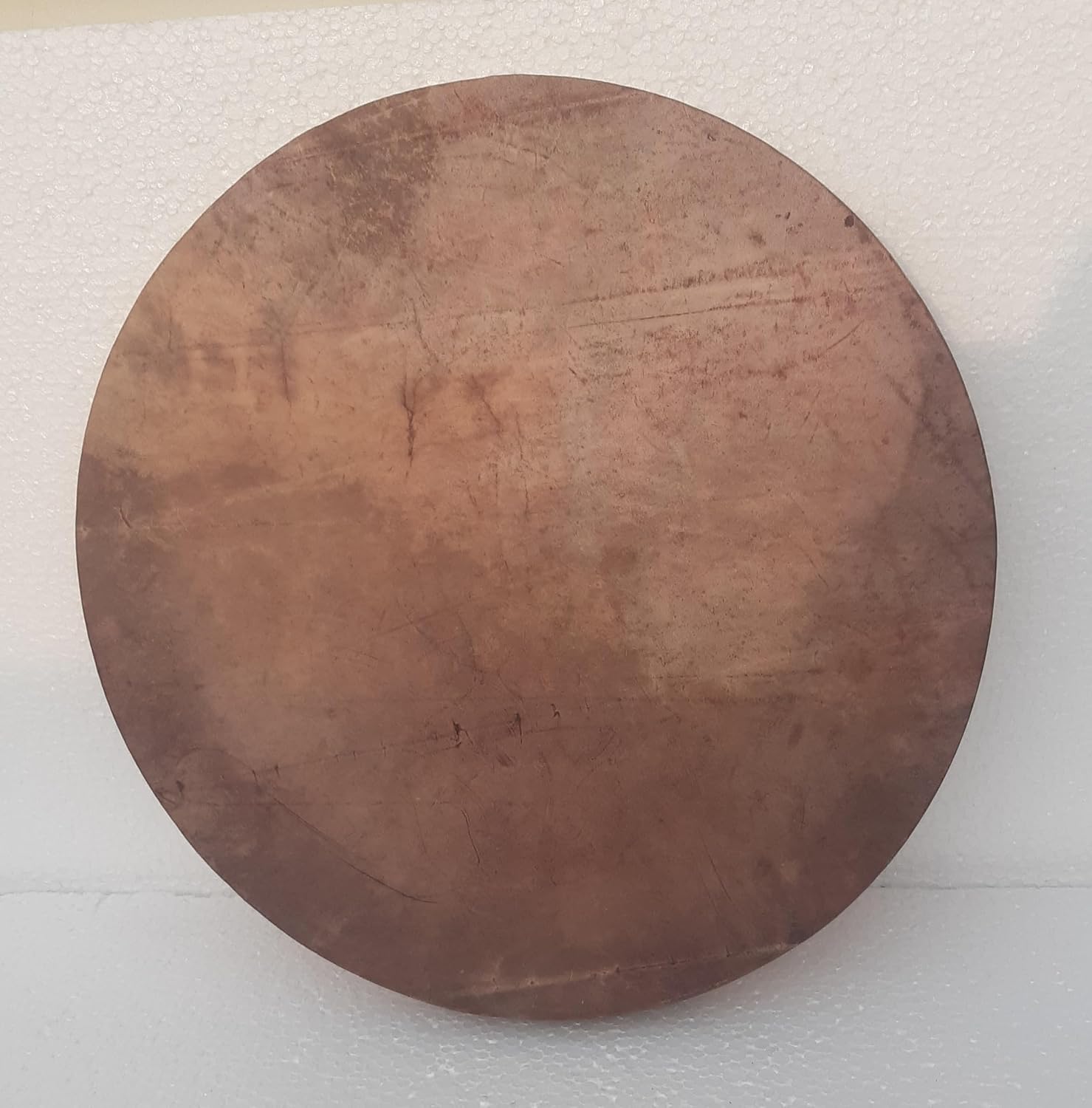 14' inches (35cm) Shaman drum, Deep soft sound, Brown color buffalo hide drum, shamanic handmade, percussion, yoga meditation, events celebration + beater, mallet