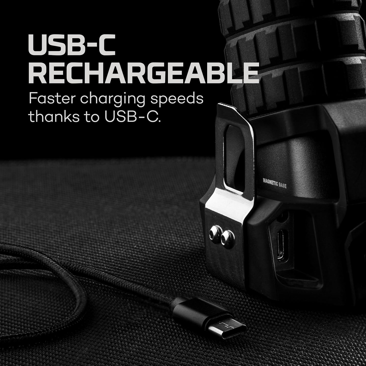 NEBO Luxtreme Rechargeable Spotlight with Durable Anodized Aircraft-Grade Aluminum, USB Charging Cable and Batteries Included, Available in 1 Mile and 1/4 Mile Beam