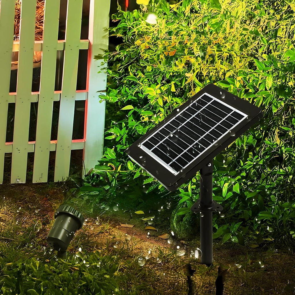 6 Led Solar Pond Lights, Ip68 Waterproof Submersible Fountain Lights with Adjustable Panel (Warm White) - 16Ft Cable Outdoor Spotlight for Garden, Pool, Landscape