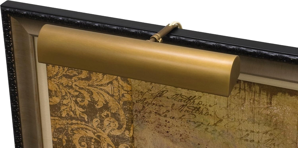 House of Troy T14-76-CA Classic Traditional 2LT 14IN Picture Light, Weathered Brass Finish
