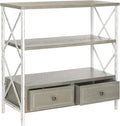 Safavieh American Homes Collection Chandra Console Table, French Grey/White Smoke
