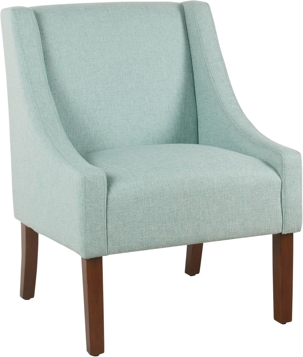 HomePop Classic Swoop Arm Accent Chair - Aqua
