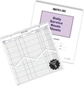 Automotive Service Route Sheets – Heavy-Duty Spiral Bound 12'x15' Daily Schedule & Appointment Planner Tag Stock with Blue Ink for Service Departments & Repair Shops – 100 Sheets/Book (Book of 3)
