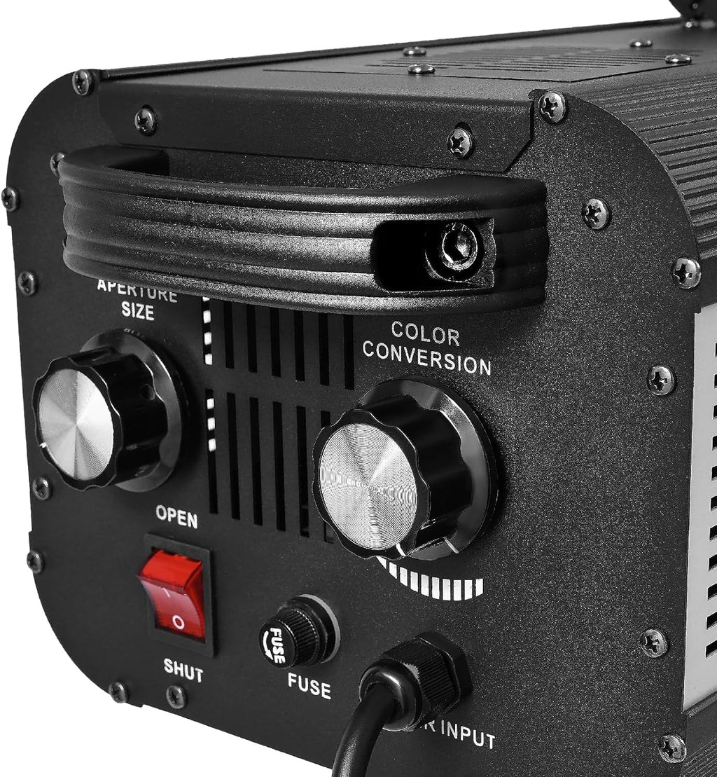200W LED Follow Spot Light for Stage Muti-Color Professional Performance Lights for DJ Party Theater Disco Wedding Stage Spotlight w/Stand