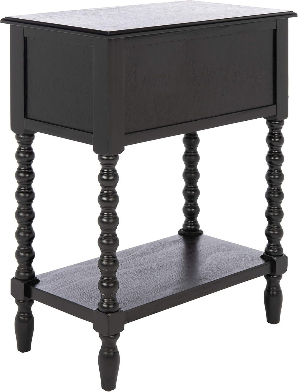 SAFAVIEH Furniture - Athena 3-Drawer Console Table - Black - Solid Wood - Farmhouse Classic Design - Ideal for Entryway, Living Room, Hallway, 23.5' W x 13' D x 29.5' H (CNS5703B)