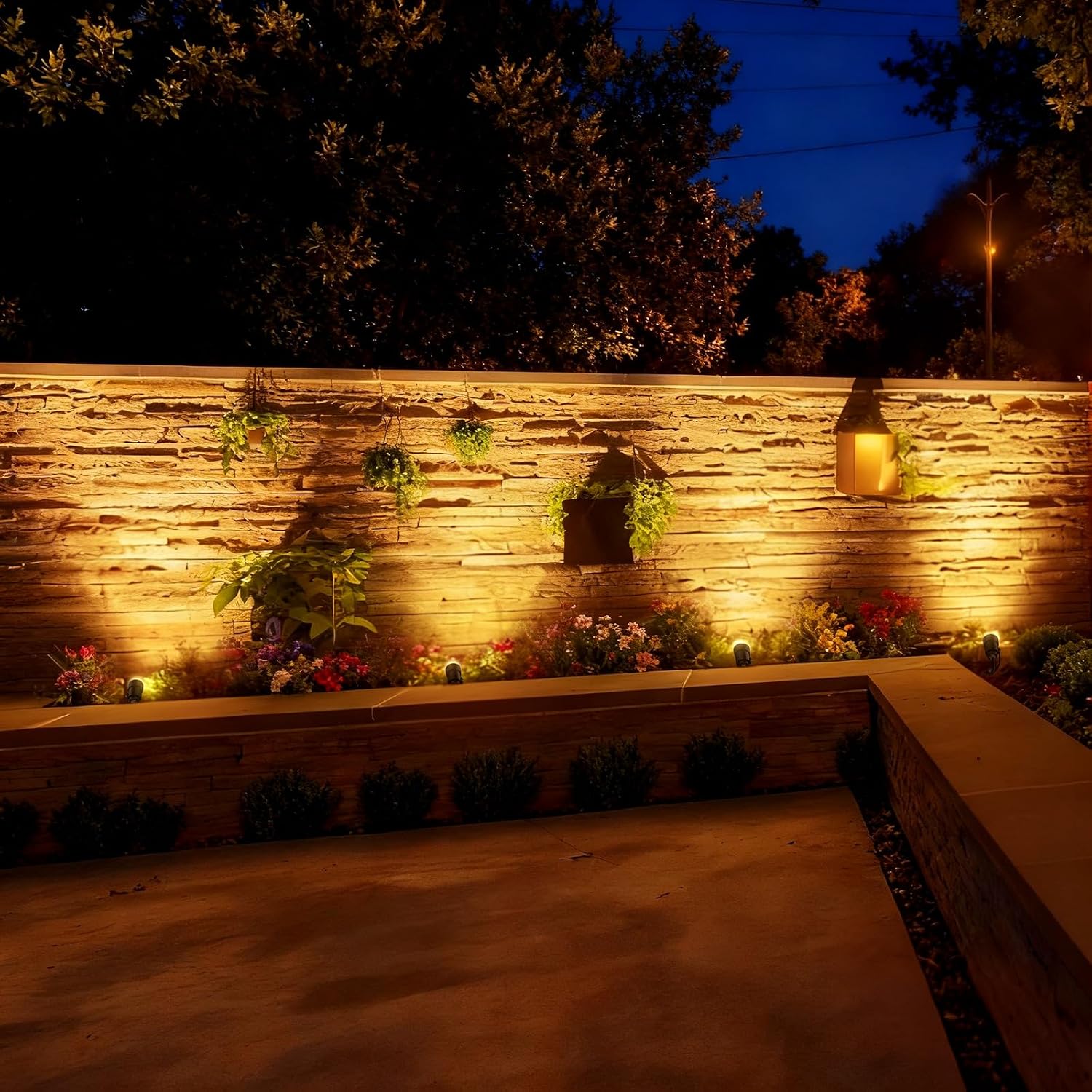All-in-One Low Voltage Landscape Lighting Kit, 6W 3000K Outdoor LED Landscape Spotlights with 65W Transformer, 100FT 16/2 Wire & Connectors, Perfect for Yard, Garden, Deck, 12V-24V AC/DC, 12Pack