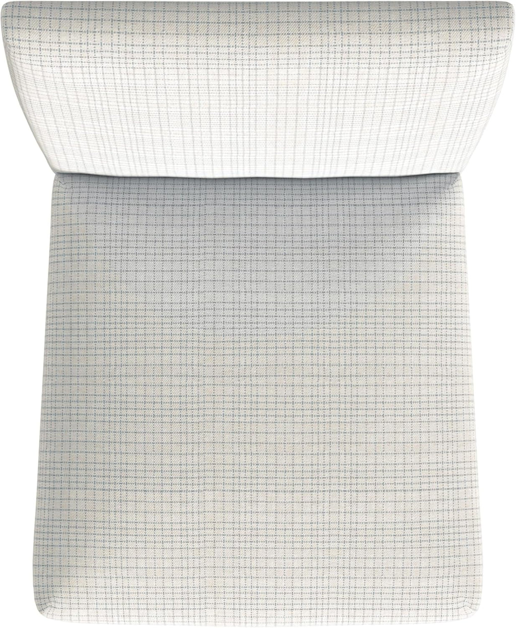 HomePop Classic Counter Stool, 24-Inch, Cream Grid Pattern