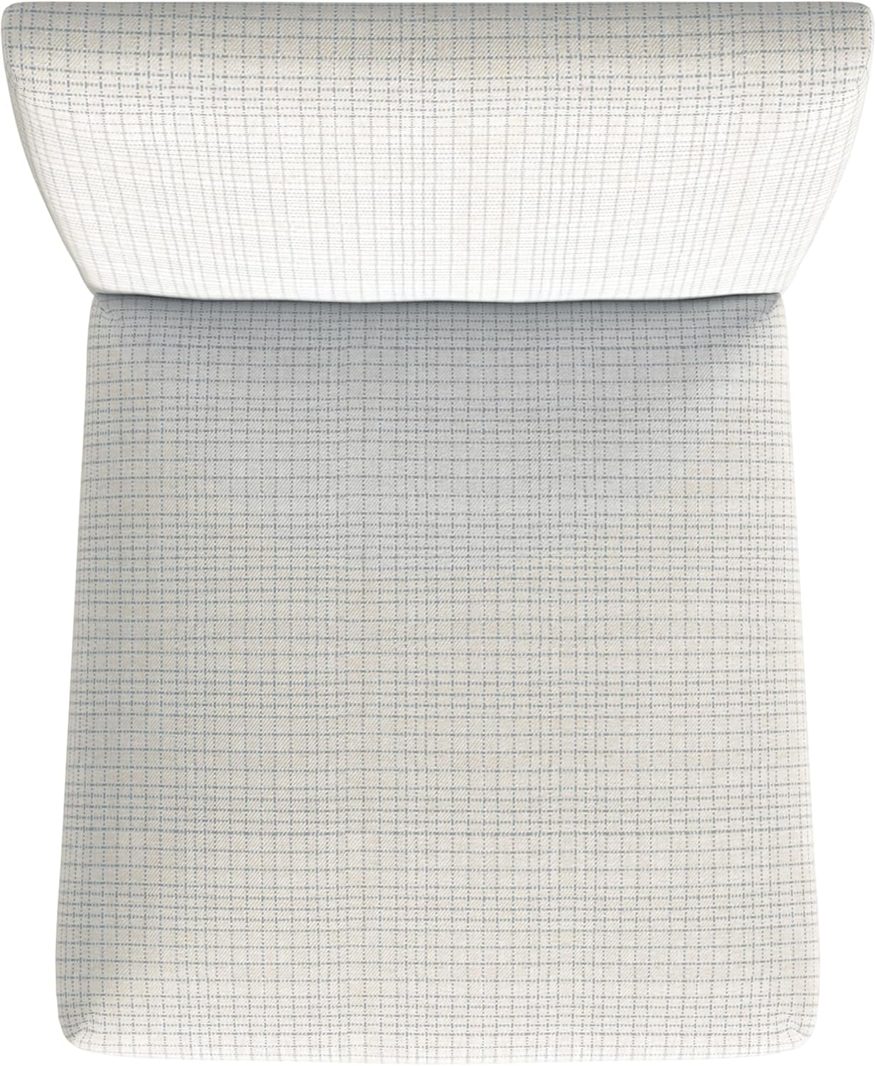 HomePop Classic Counter Stool, 24-Inch, Cream Grid Pattern