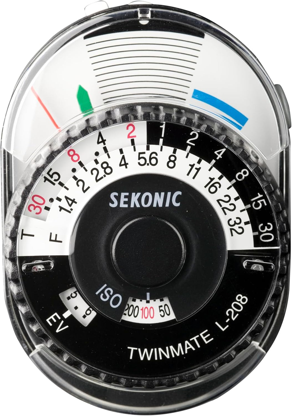 Sekonic L-208 Twin Mate Analog Incident & Reflected Light Meter, Compact Handheld Exposure Meter with Sliding Lumisphere, Shoe Mount, Instant Dial Readout for Film & Digital Photography